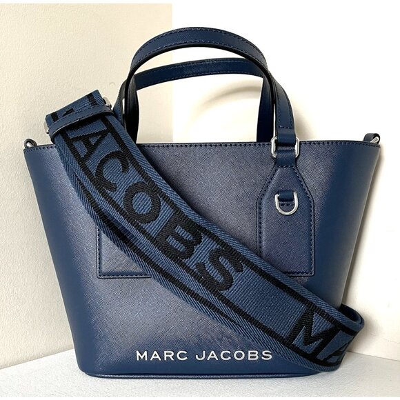 New Marc Jacobs Crossgrain Tote Azure Blue - Picture 3 of 7